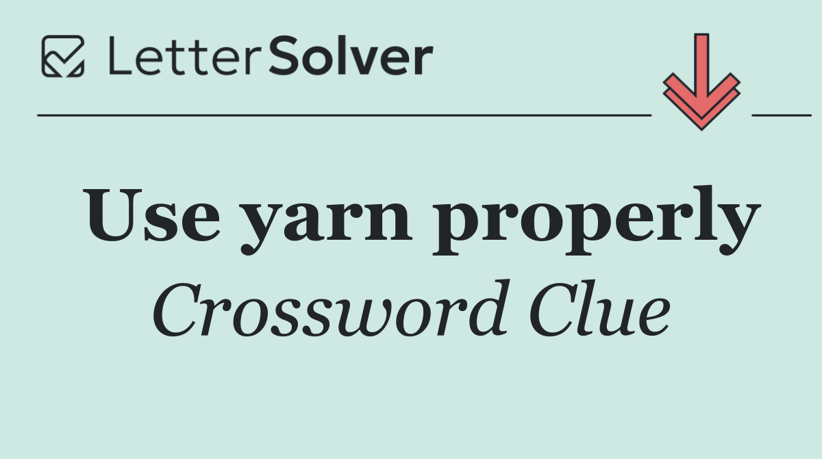 Use yarn properly