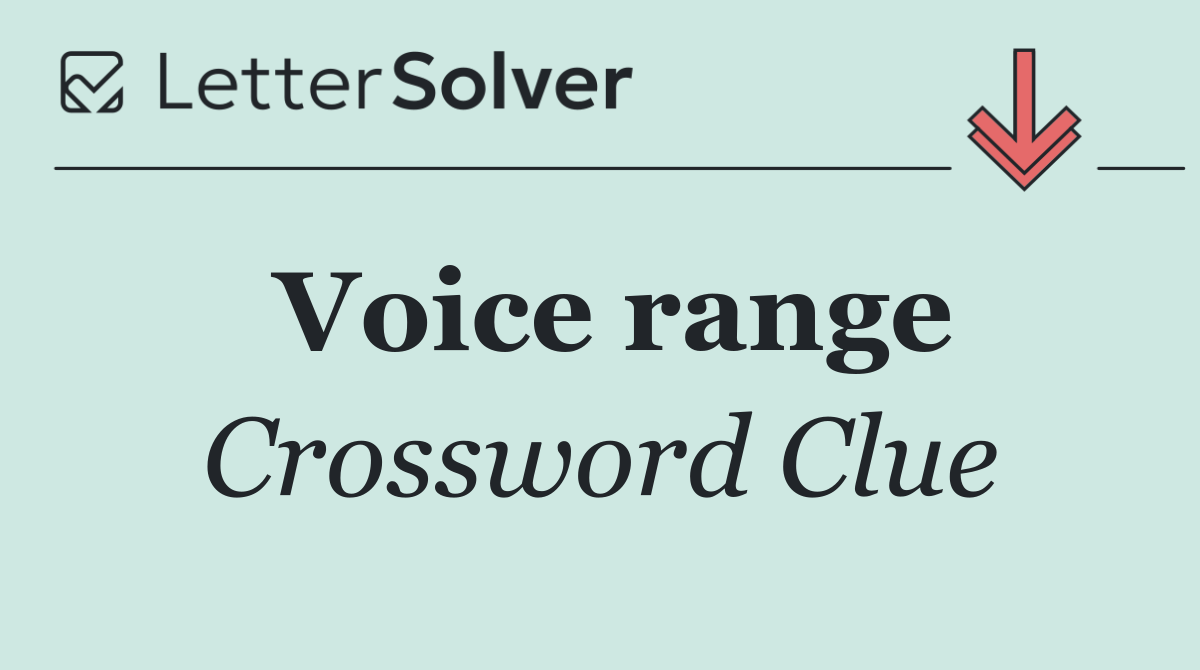 Voice range