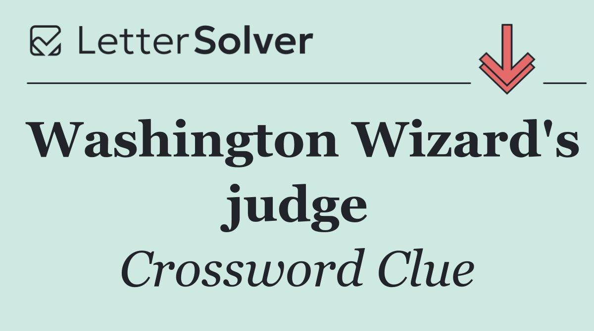 Washington Wizard's judge