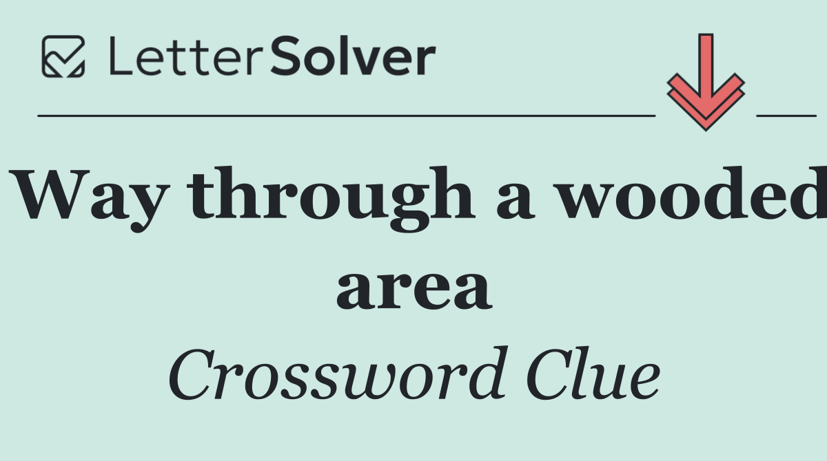 Way through a wooded area