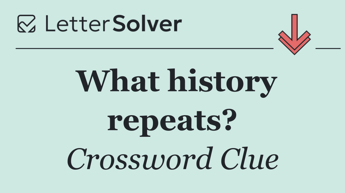 What history repeats?