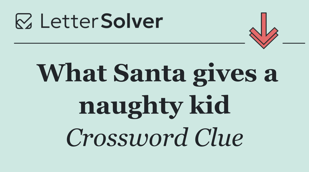What Santa gives a naughty kid