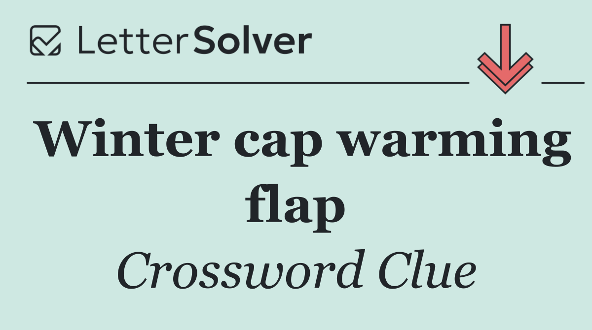 Winter cap warming flap