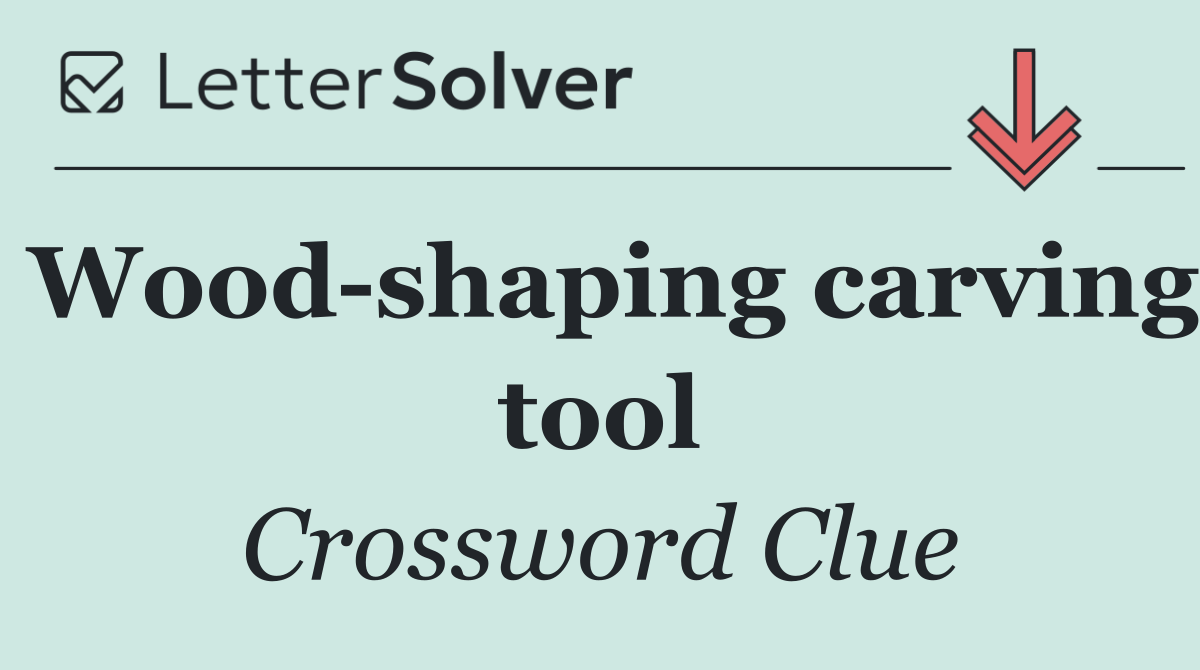 Wood shaping carving tool