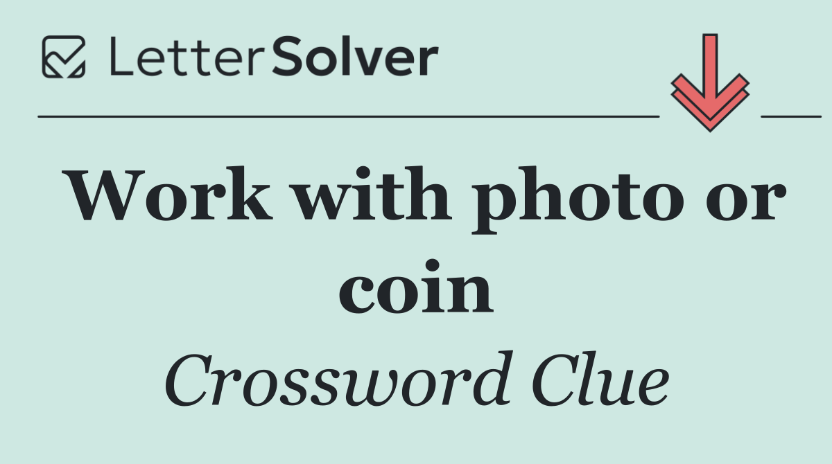 Work with photo or coin