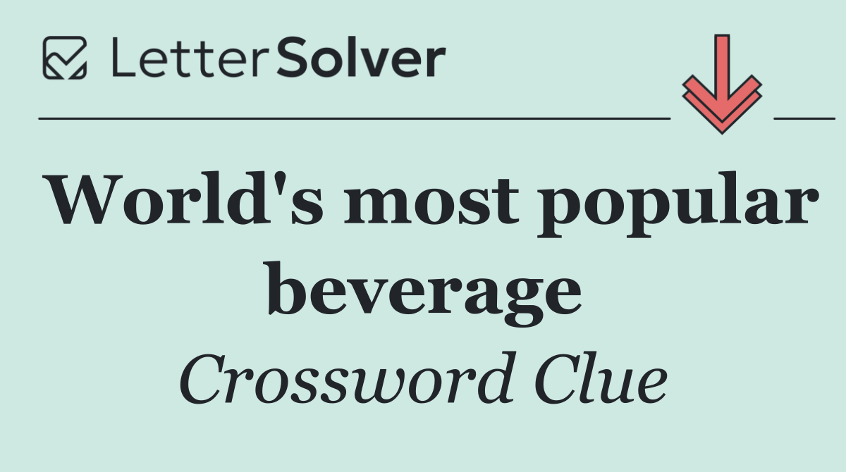 World's most popular beverage
