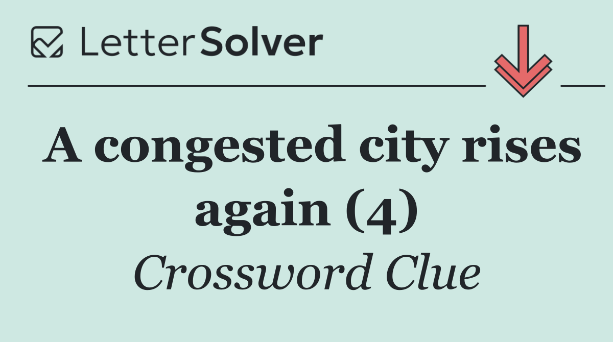 A congested city rises again (4)