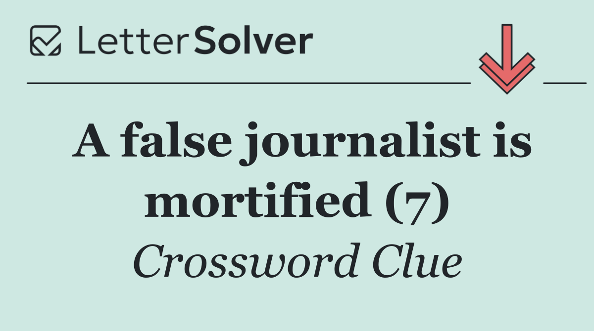 A false journalist is mortified (7)