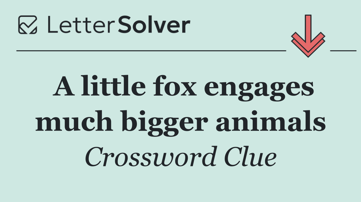 A little fox engages much bigger animals