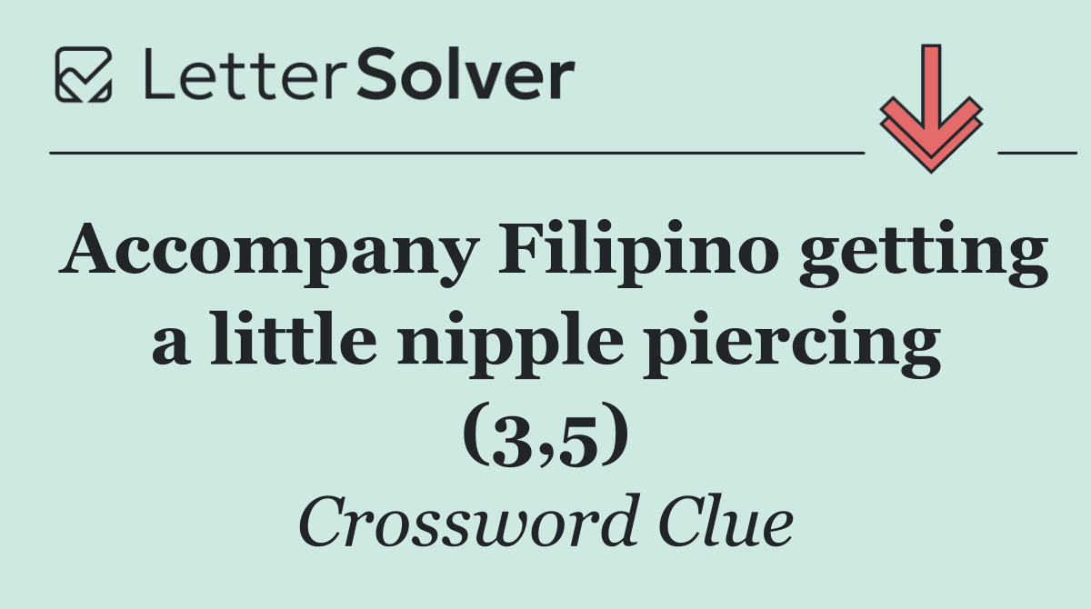 Accompany Filipino getting a little nipple piercing (3,5)