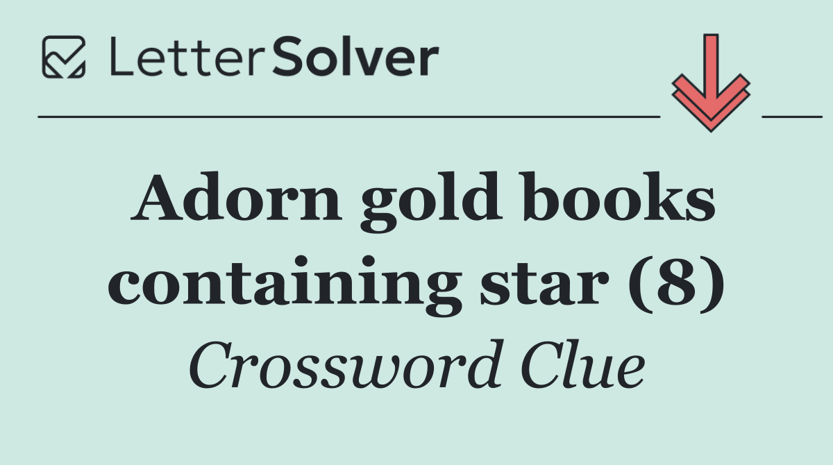 Adorn gold books containing star (8)