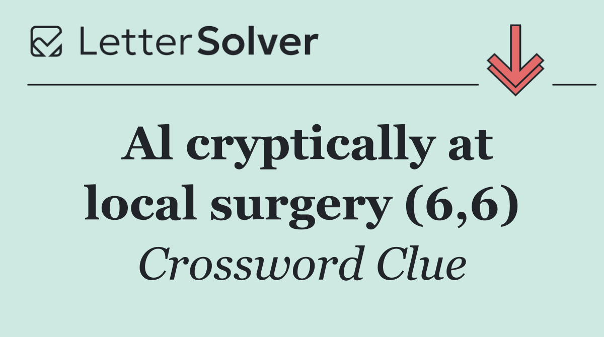 Al cryptically at local surgery (6,6)