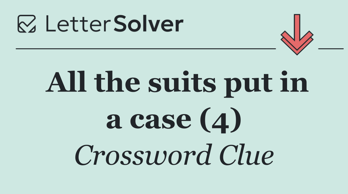 All the suits put in a case (4)