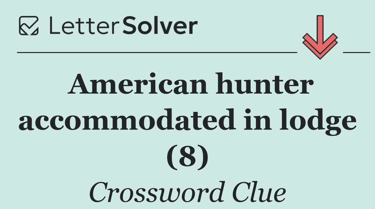 American hunter accommodated in lodge (8)