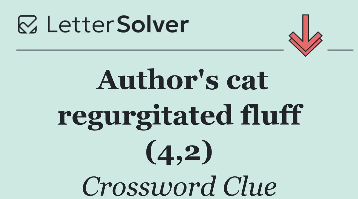 Author's cat regurgitated fluff (4,2)