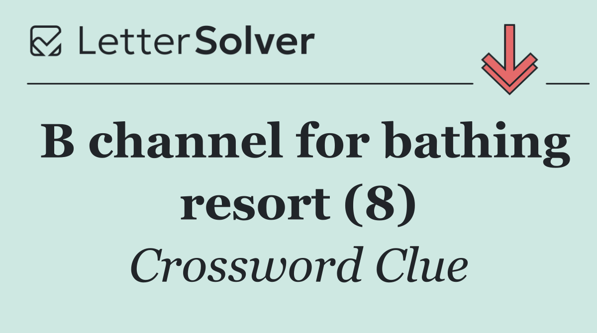 B channel for bathing resort (8)