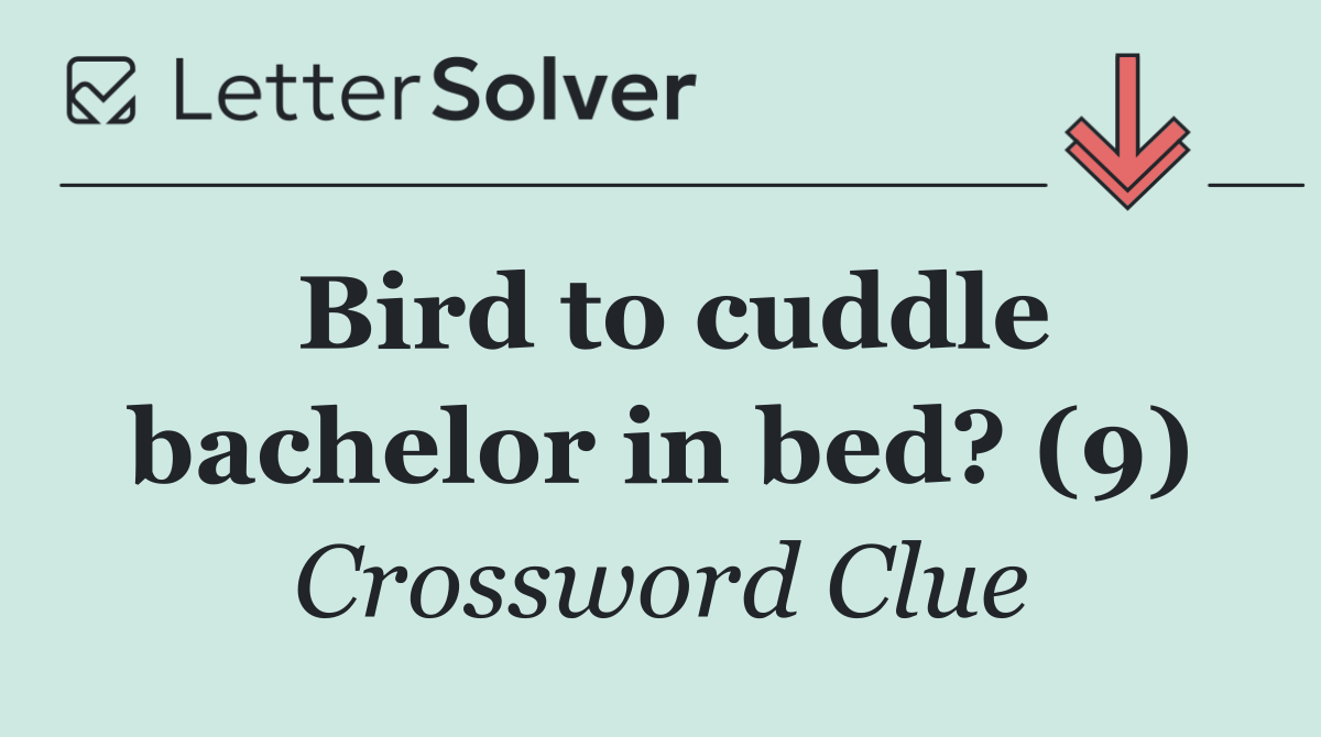 Bird to cuddle bachelor in bed? (9)