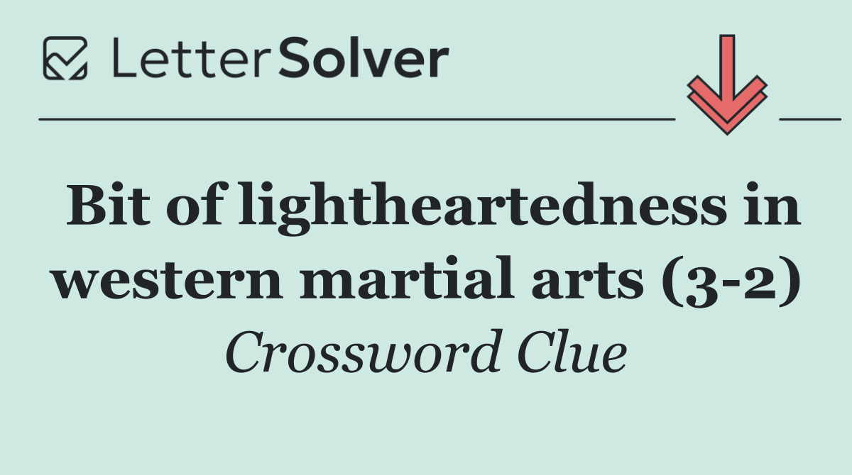 Bit of lightheartedness in western martial arts (3 2)