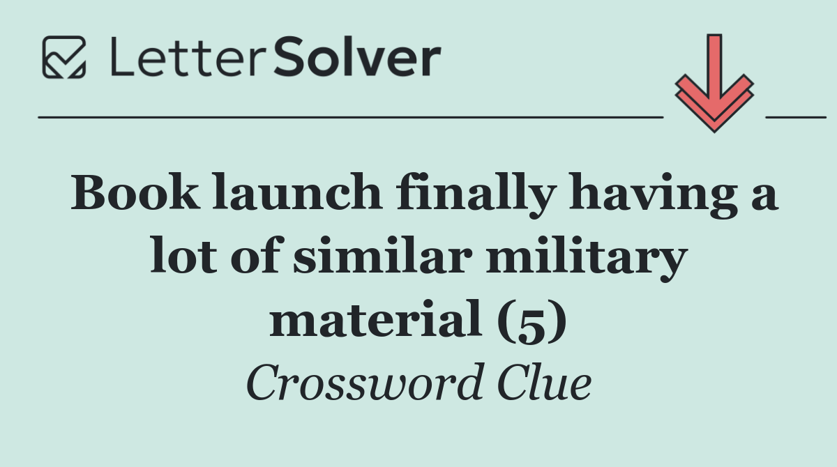 Book launch finally having a lot of similar military material (5)