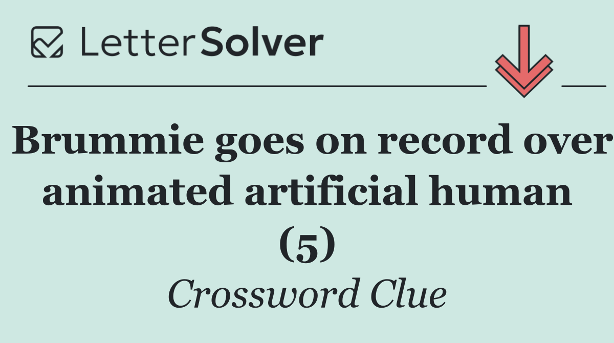 Brummie goes on record over animated artificial human (5)