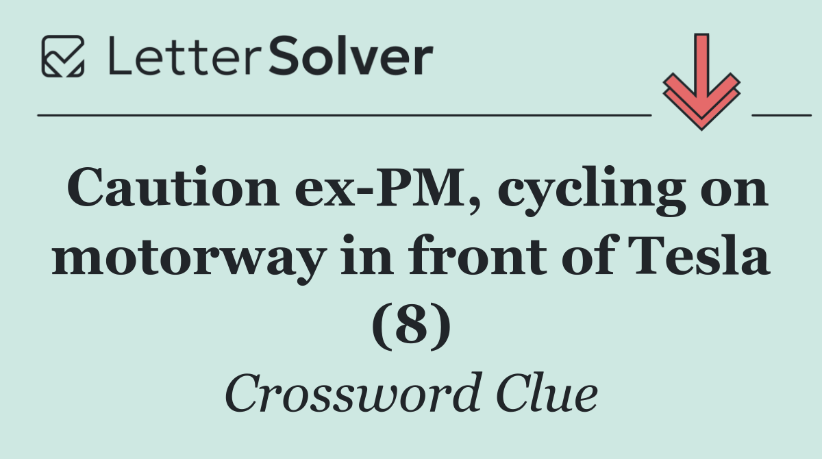 Caution ex PM, cycling on motorway in front of Tesla (8)
