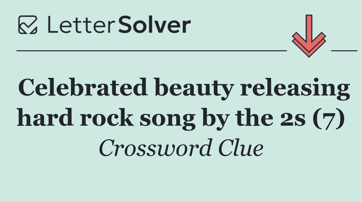 Celebrated beauty releasing hard rock song by the 2s (7)