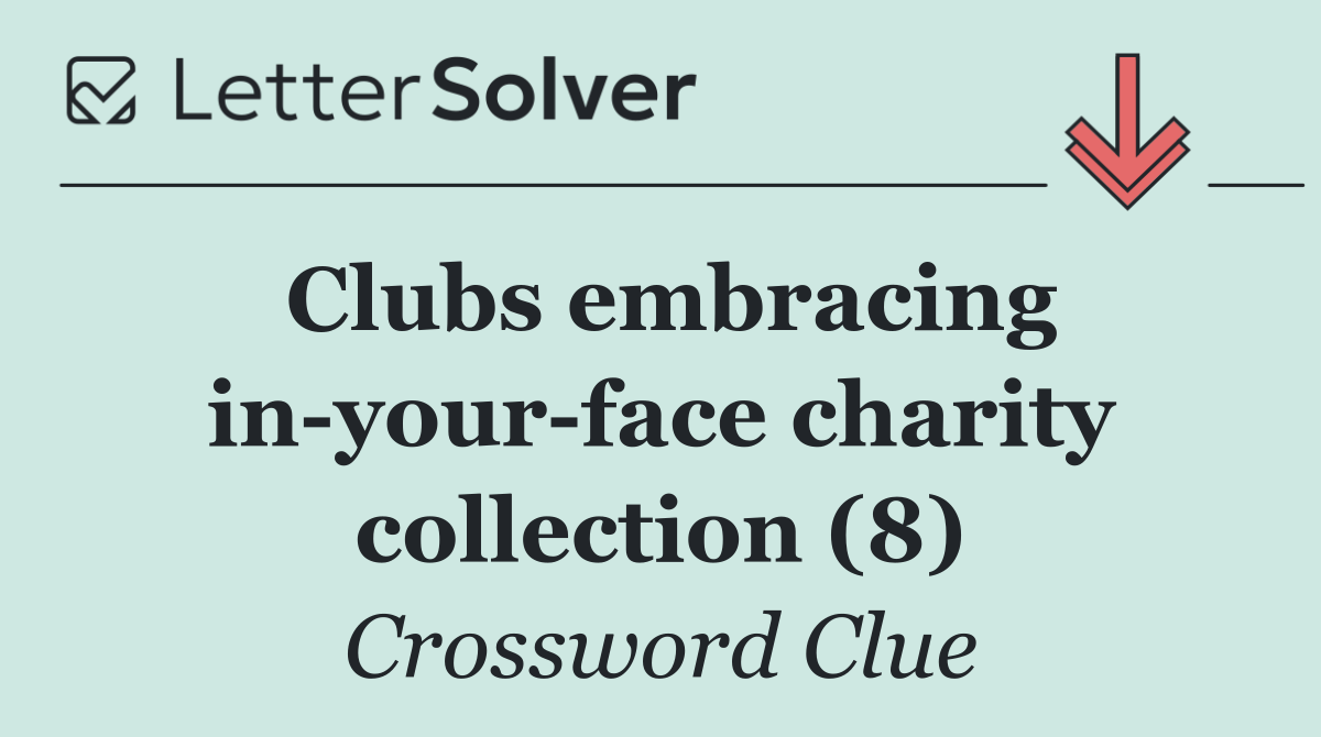 Clubs embracing in your face charity collection (8)