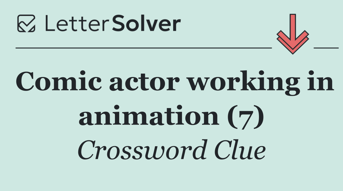 Comic actor working in animation (7)