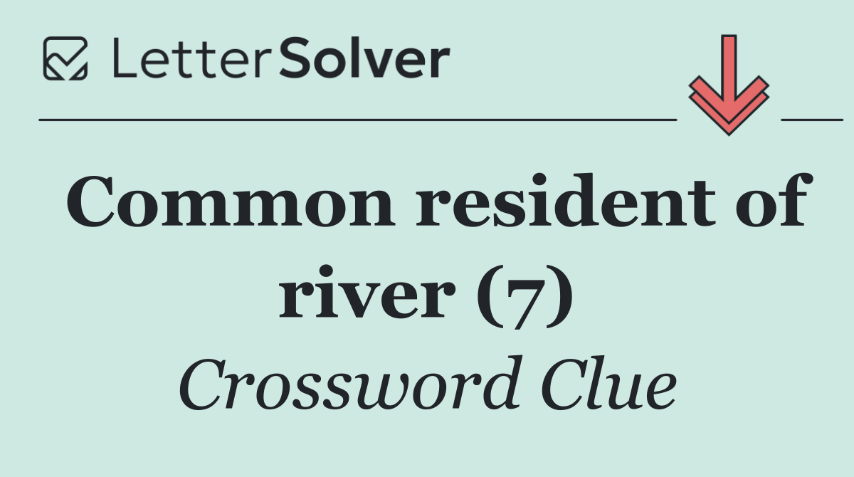 Common resident of river (7)
