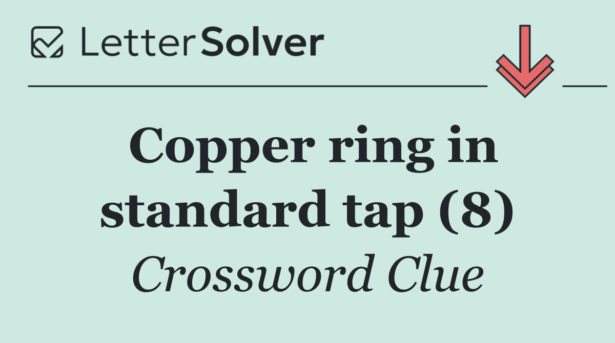 Copper ring in standard tap (8)