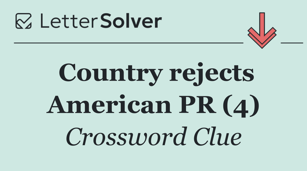 Country rejects American PR (4)