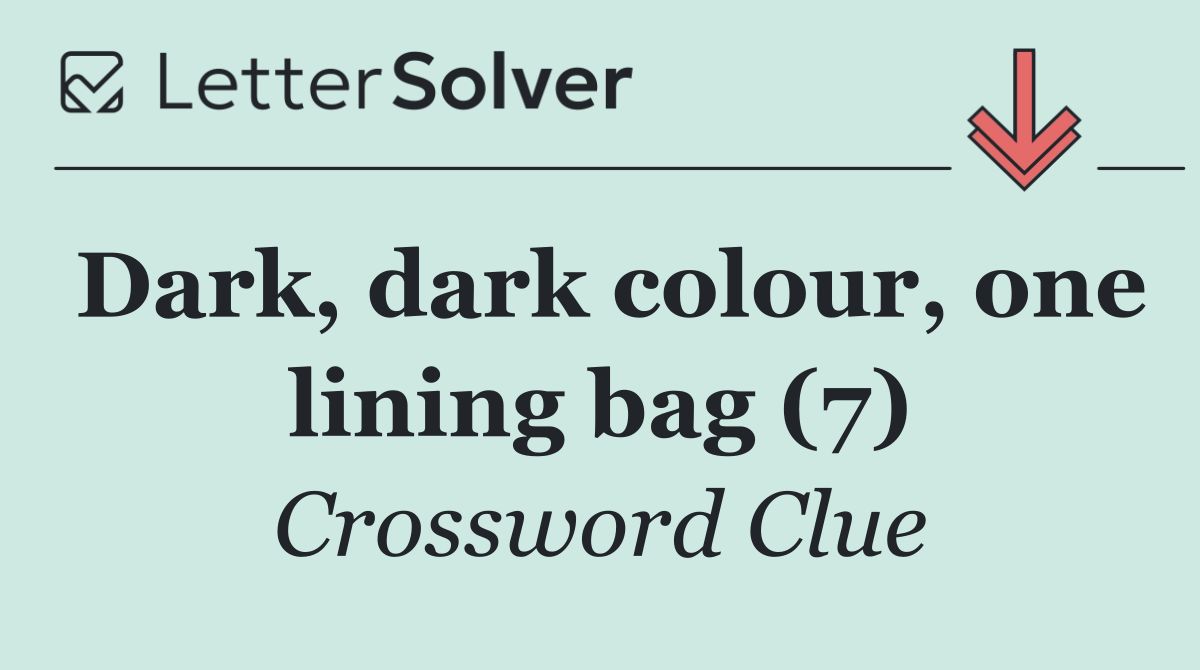 Dark, dark colour, one lining bag (7)