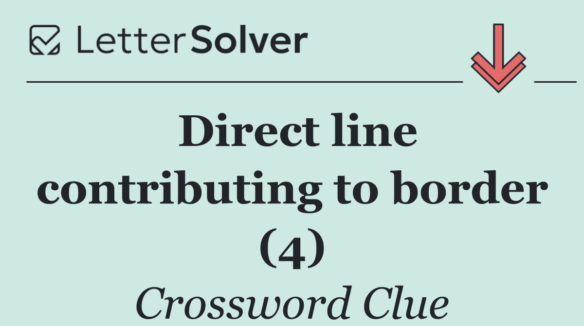 Direct line contributing to border (4)