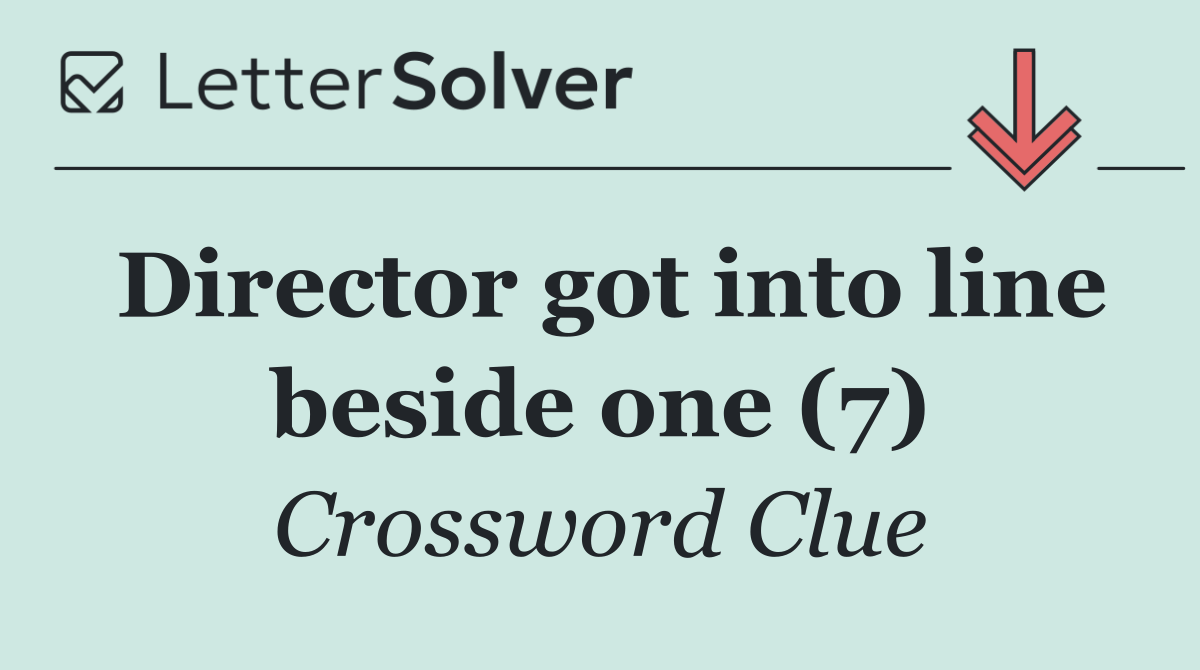 Director got into line beside one (7)