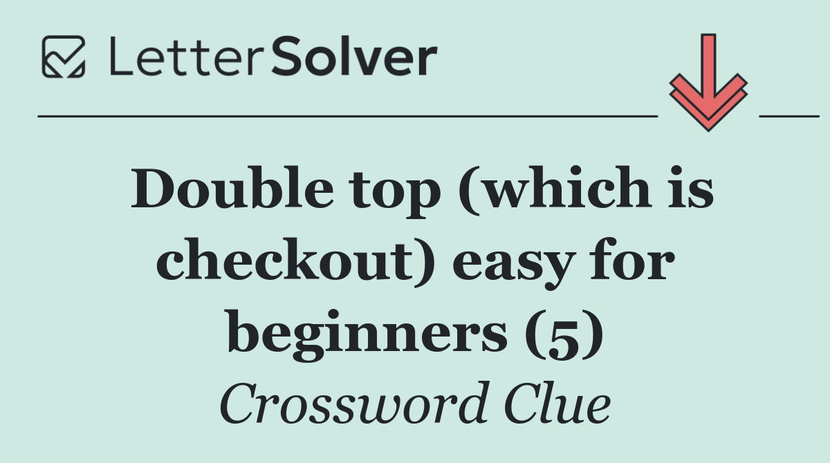 Double top (which is checkout) easy for beginners (5)