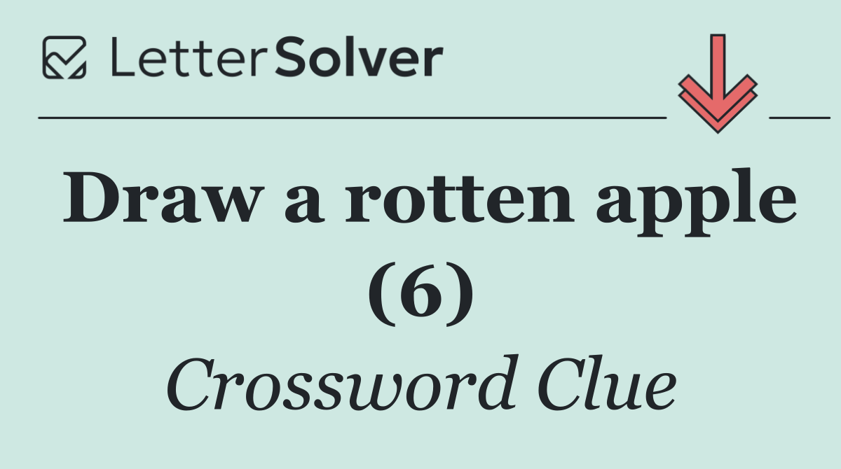 Draw a rotten apple (6)