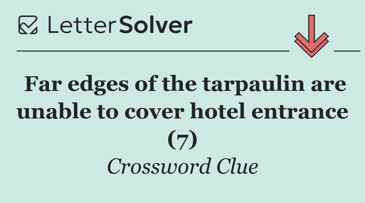Far edges of the tarpaulin are unable to cover hotel entrance (7)