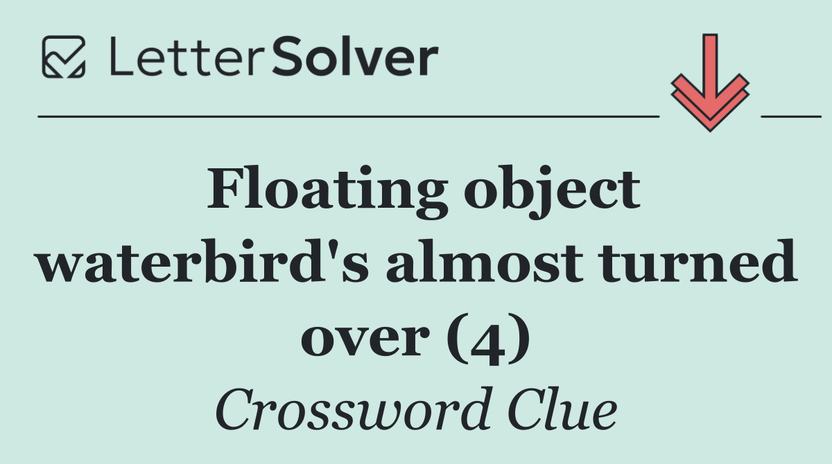 Floating object waterbird's almost turned over (4)