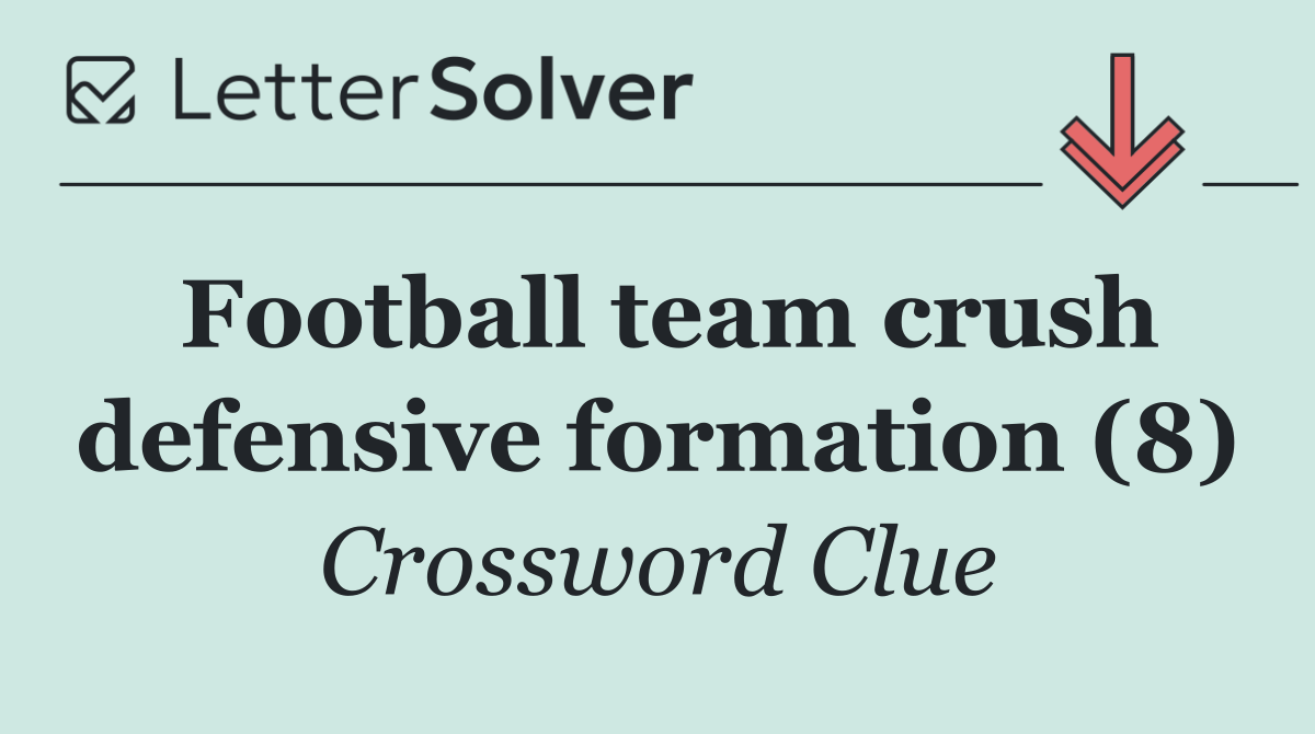 Football team crush defensive formation (8)