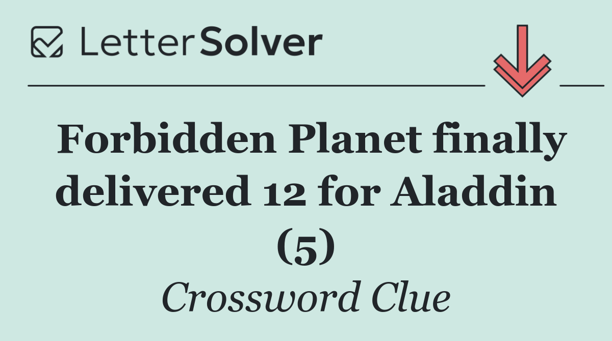 Forbidden Planet finally delivered 12 for Aladdin (5)