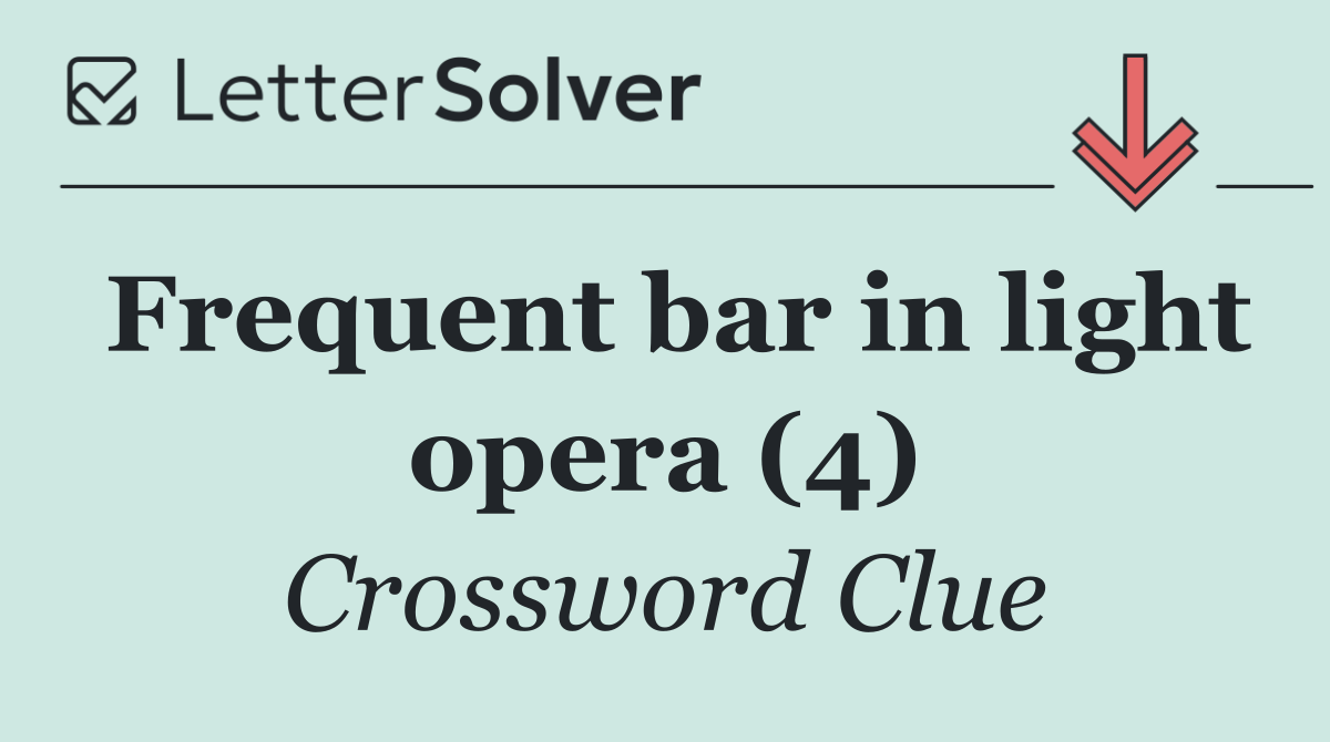 Frequent bar in light opera (4)