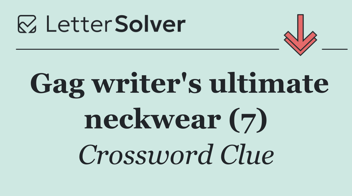 Gag writer's ultimate neckwear (7)