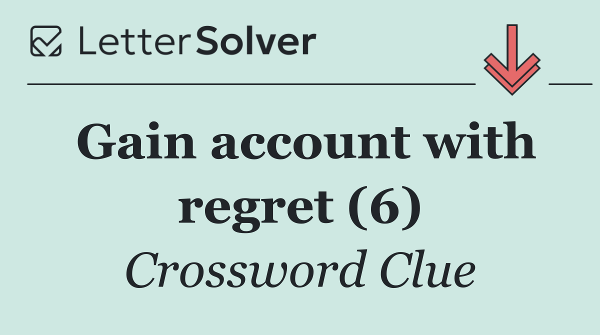 Gain account with regret (6)