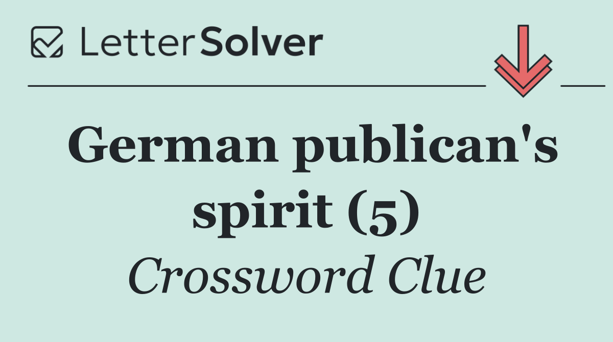 German publican's spirit (5)