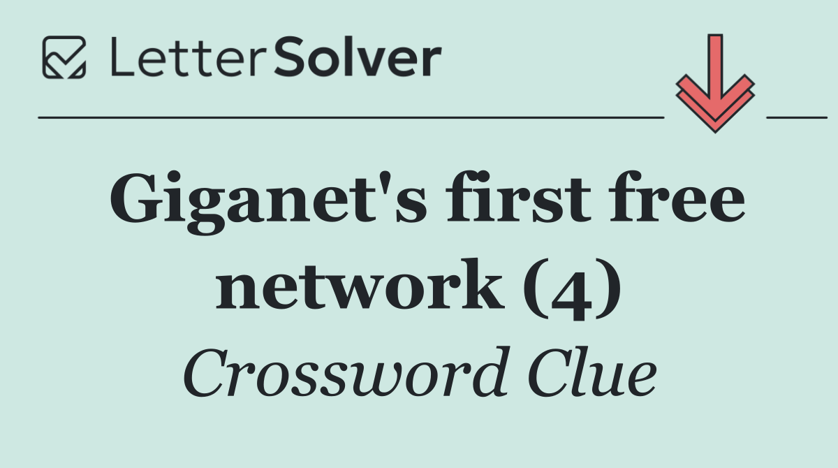 Giganet's first free network (4)