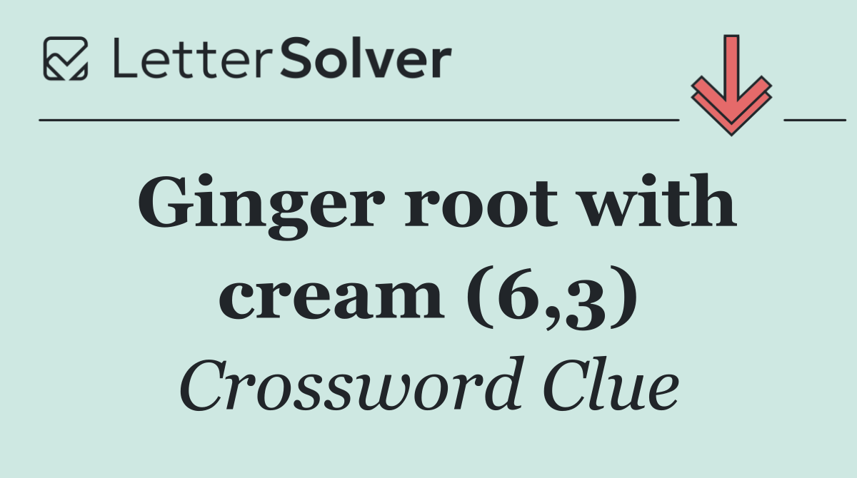 Ginger root with cream (6,3)
