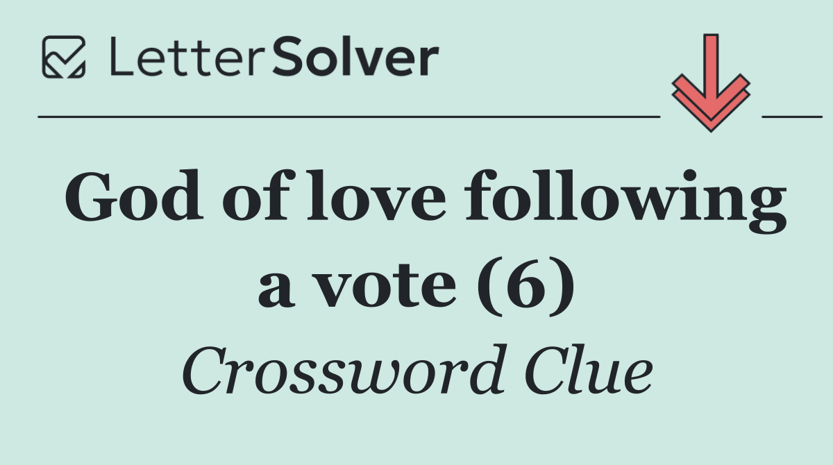 God of love following a vote (6)