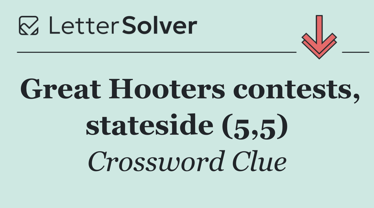 Great Hooters contests, stateside (5,5)