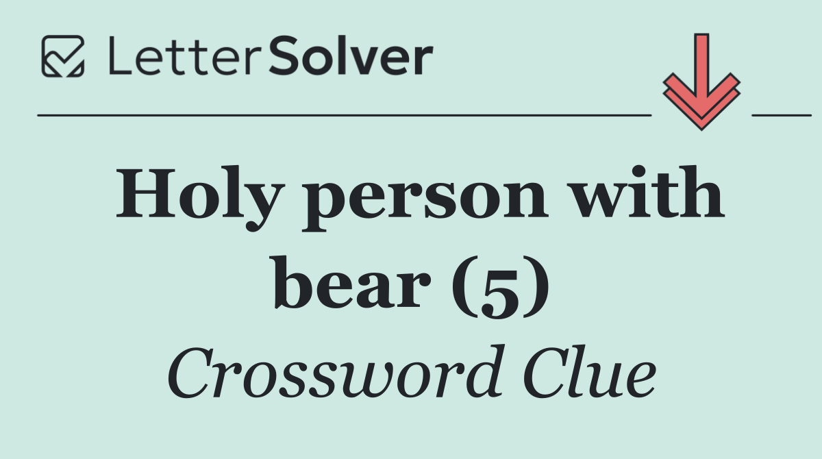 Holy person with bear (5)
