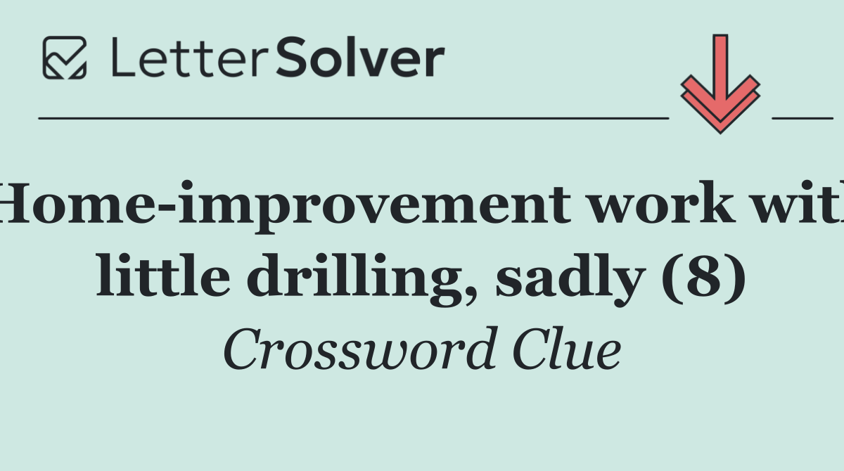 Home improvement work with little drilling, sadly (8)